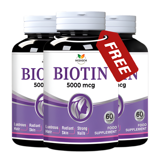 Buy 2 Biotin 5000mcg Get 1 Free